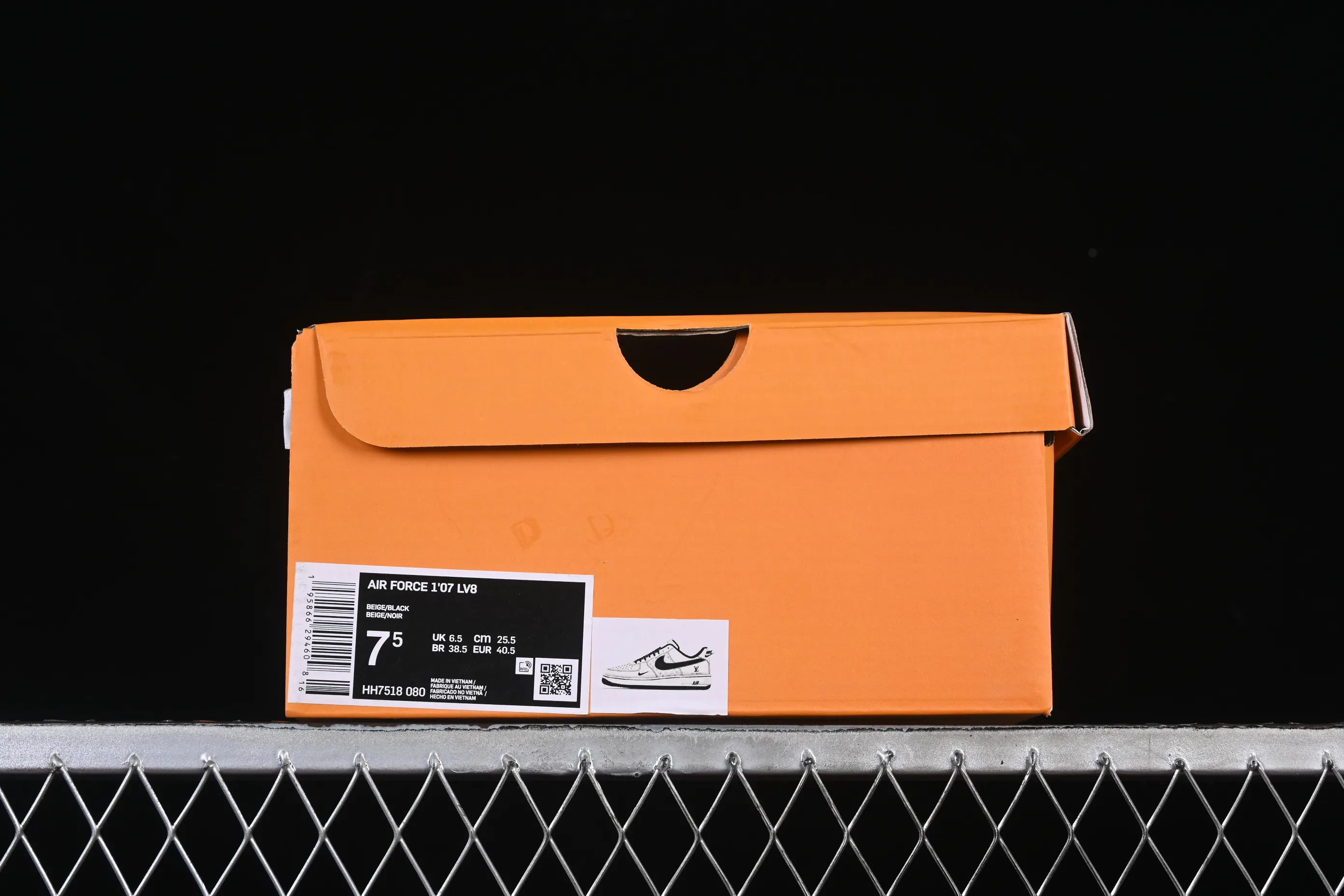 All Categories Nk Air Force 1 Air Force Series Nk Air Force 1 Low Air Force Low Nike Air Force 1'07 Low LV Co-branded Printed Beige and Black Hook Air Force One Low-top Casual Shoes HH7518-080